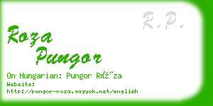 roza pungor business card